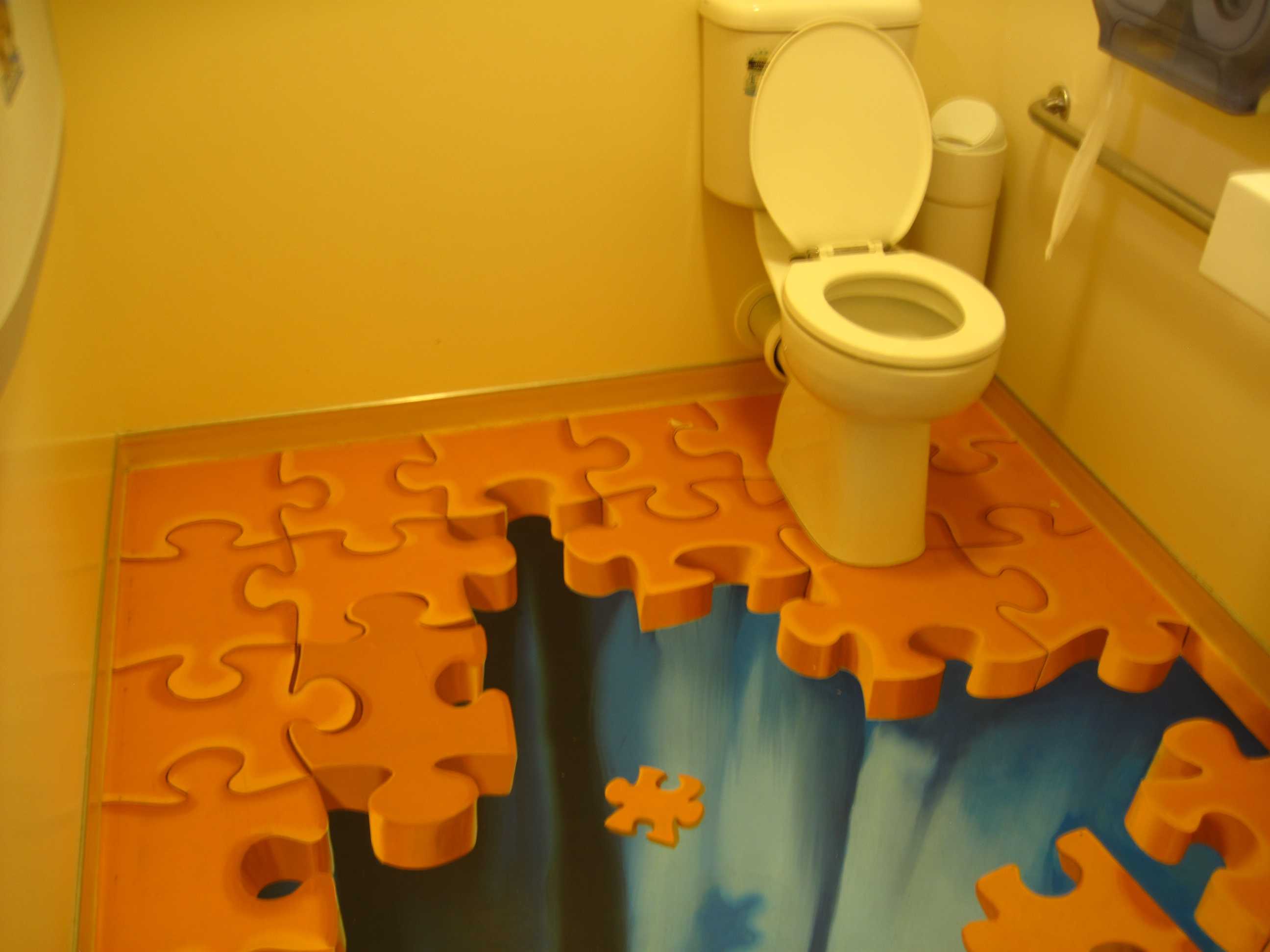 Precarious Toilet at Puzzling World