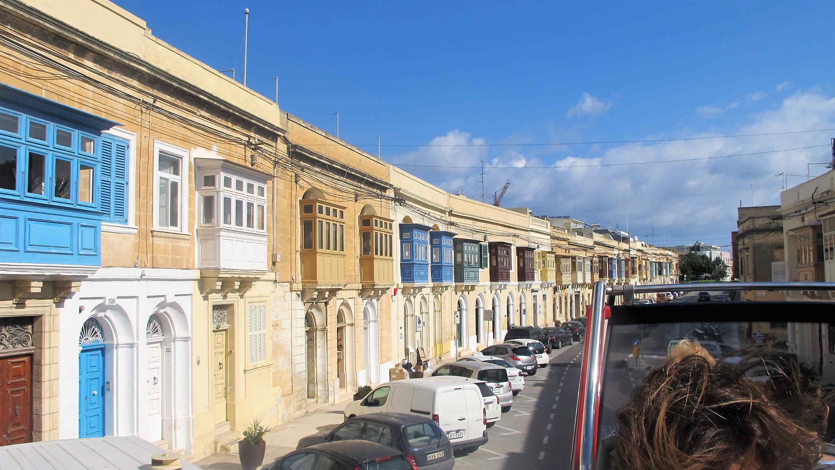 Colourful Balconies in Valletta